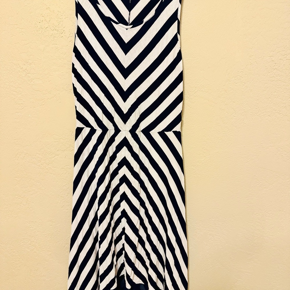 The Limited Navy and White Striped Dress size Medium EUC